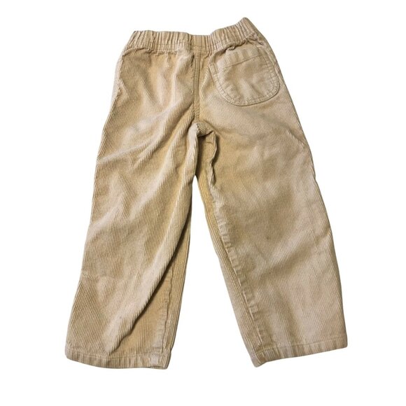 Talbots Kids Boy's Size 3 Pant Corduroy Elastic Waist Beige Good Preowned - Picture 2 of 4